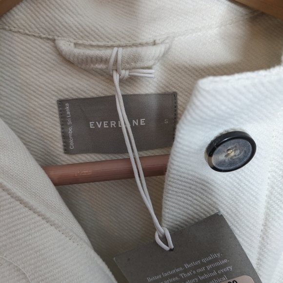 EVERLANE Women's Canvas The Oversized Shirt Jacket NEW Size S - Picture 4 of 8